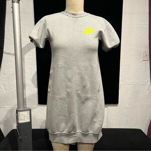 Nike x Sacai grey cotton dress with back detail